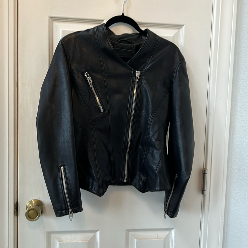 BlankNYC Faux leather jacket size Large black